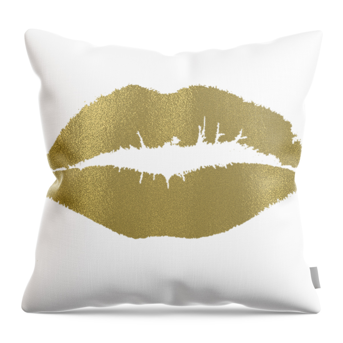 16x16 Multicolor es designs Red Lips Kiss Throw Pillow 